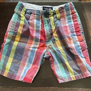 Cherokee Colorful Plaid Kids Shorts